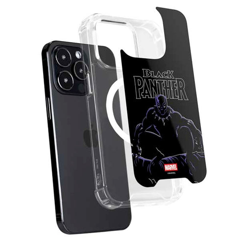 Marvel Black Panther Night Time Watch iPhone 15 Pro Max MagSafe Case