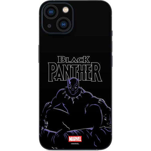 Marvel Black Panther Night Time Watch iPhone 15 Skin