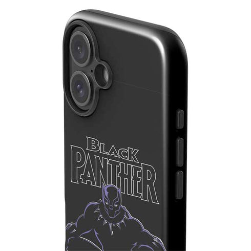 Marvel Black Panther Night Time Watch iPhone 16 Impact Case