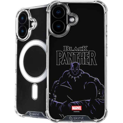 Marvel Black Panther Night Time Watch iPhone 16 MagSafe Case
