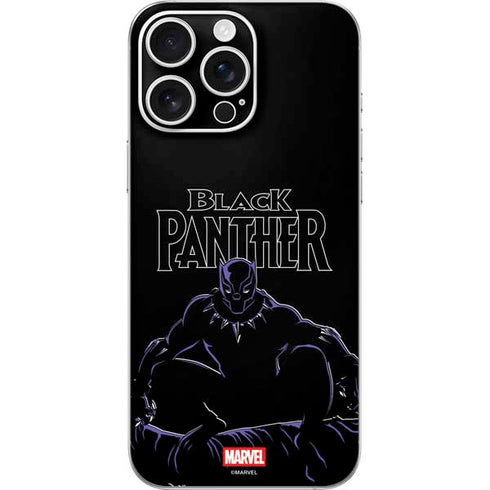Marvel Black Panther Night Time Watch iPhone 16 Pro Max Skin