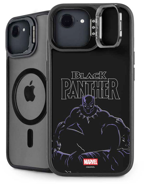 Marvel Black Panther Night Time Watch iPhone 16e Kickstand Case