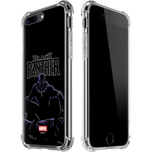 Marvel Black Panther Night Time Watch iPhone 7/8 Plus Clear Case