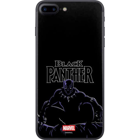 Marvel Black Panther Night Time Watch iPhone 8 Plus Skin