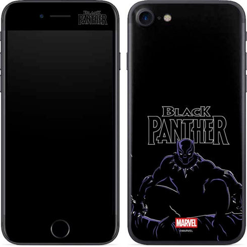 Marvel Black Panther Night Time Watch iPhone 8 Skin