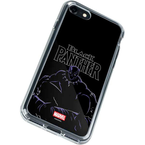 Marvel Black Panther Night Time Watch iPhone SE (2nd & 3rd Gen) Clear Case