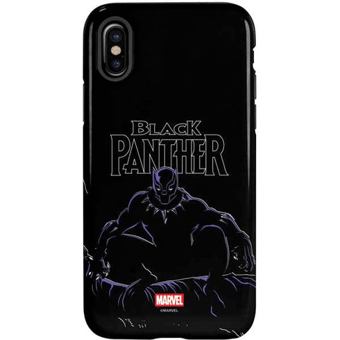 Marvel Black Panther Night Time Watch iPhone X Pro Case