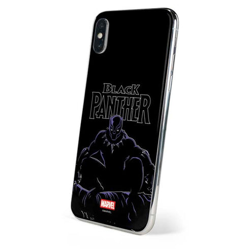 Marvel Black Panther Night Time Watch iPhone X Skin
