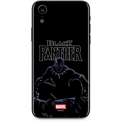 Marvel Black Panther Night Time Watch iPhone XR Skin