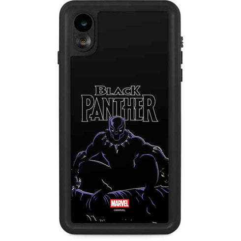 Marvel Black Panther Night Time Watch iPhone XR Waterproof Case