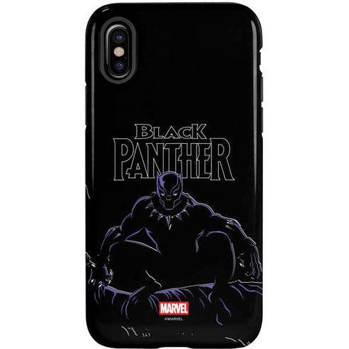 Marvel Black Panther Night Time Watch iPhone XS Pro Case