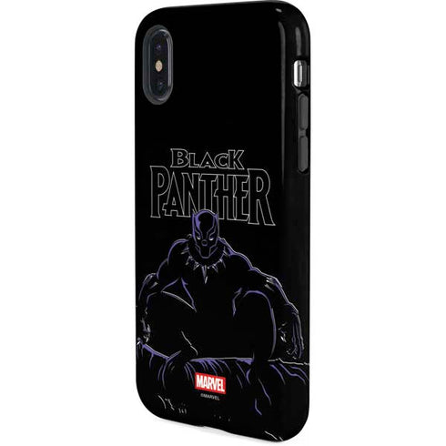 Marvel Black Panther Night Time Watch iPhone XS Pro Case