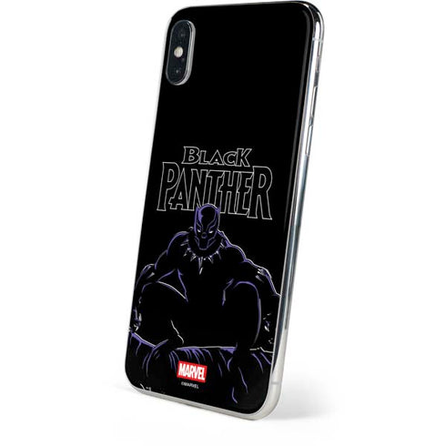 Marvel Black Panther Night Time Watch iPhone XS Skin