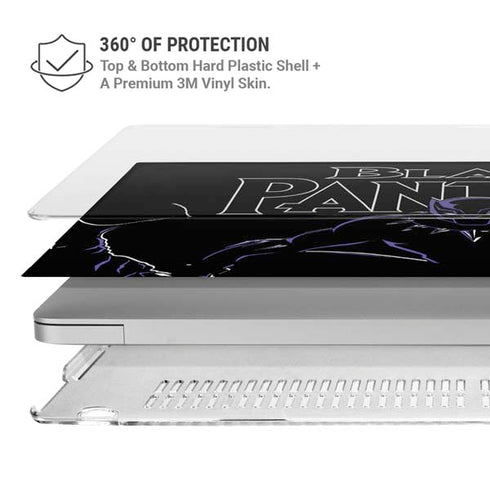 Marvel Black Panther Night Time Watch MacBook Air 13in (2020) Case plus Skin