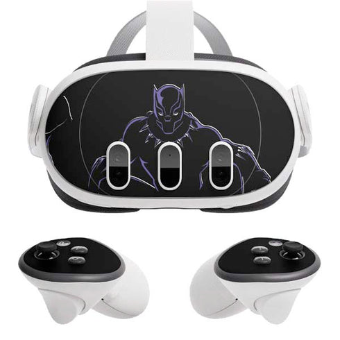 Marvel Black Panther Night Time Watch Meta Quest 3 Skin