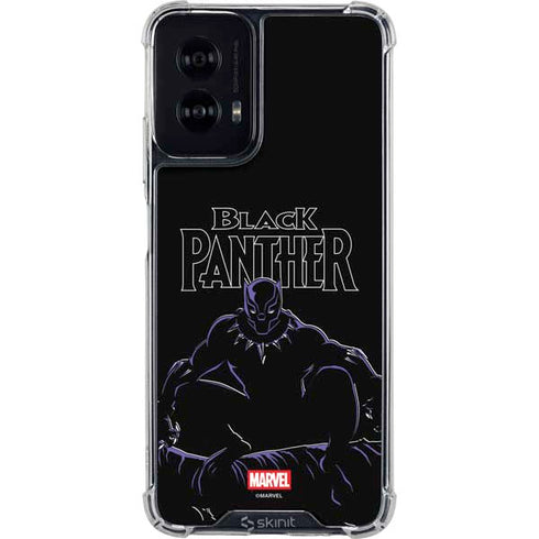 Marvel Black Panther Night Time Watch Moto G Power 5G (2024) Clear Case
