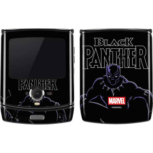 Marvel Black Panther Night Time Watch Motorola RAZR Skin