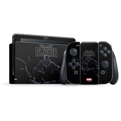 Marvel Black Panther Night Time Watch Nintendo Skins