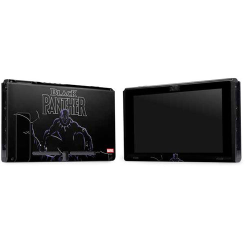 Marvel Black Panther Night Time Watch Nintendo Switch Bundle Skin