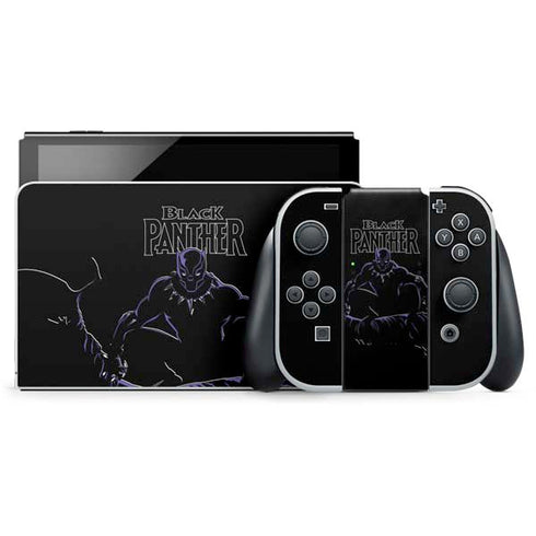 Marvel Black Panther Night Time Watch Nintendo Skins