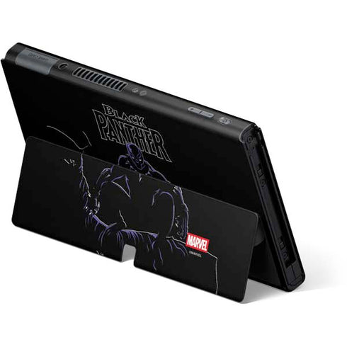 Marvel Black Panther Night Time Watch Nintendo Switch OLED (2021) Skin