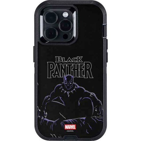 Marvel Black Panther Night Time Watch Otterbox Defender iPhone Skin