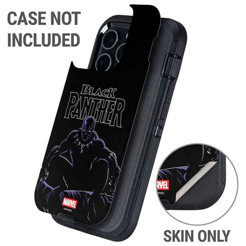 Marvel Black Panther Night Time Watch Otterbox Defender iPhone Skin