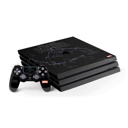 Marvel Black Panther Night Time Watch PS4 Pro Bundle Skin