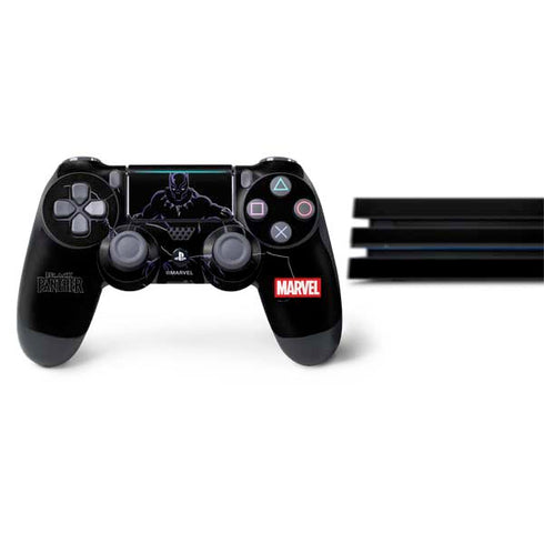 Marvel Black Panther Night Time Watch PS4 Pro Bundle Skin