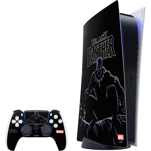 Marvel Black Panther Night Time Watch PlayStation PS5 Skins