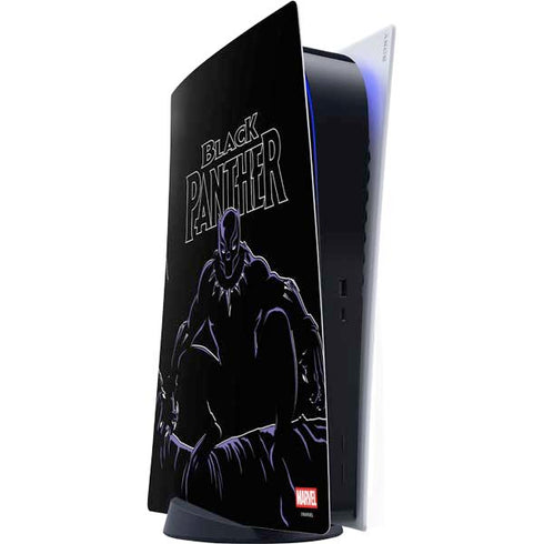Marvel Black Panther Night Time Watch PS5 Digital Edition Console Skin