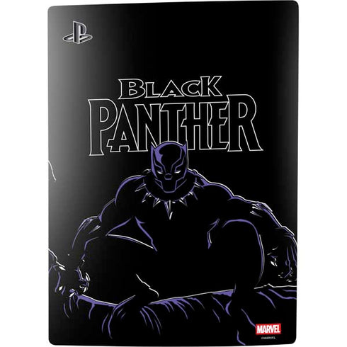 Marvel Black Panther Night Time Watch PS5 Digital Edition Console Skin