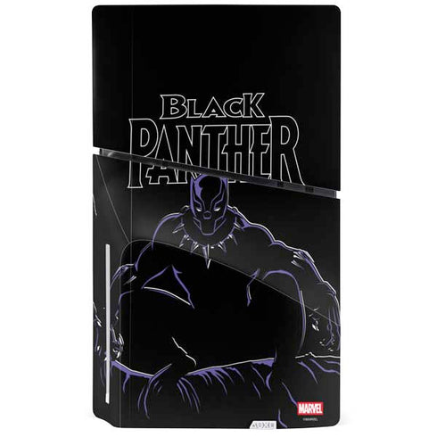 Marvel Black Panther Night Time Watch PS5 Slim Disk Console Skin