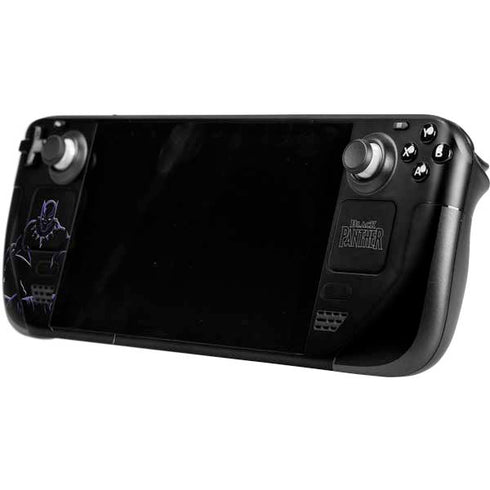 Marvel Black Panther Night Time Watch Steam Deck Handheld Gaming Computer OLED Skin