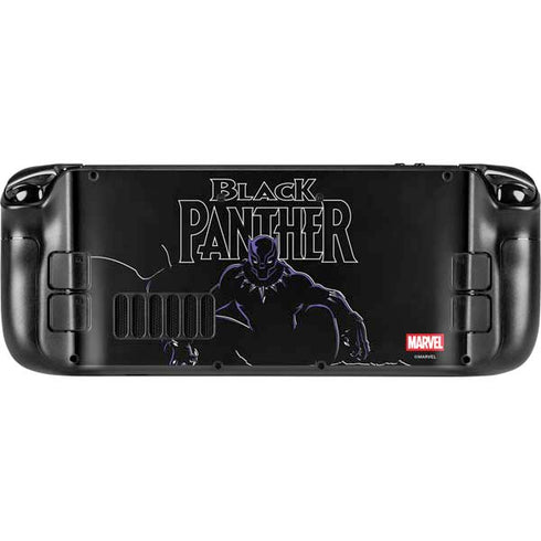 Marvel Black Panther Night Time Watch Steam Deck Handheld Gaming Computer OLED Skin