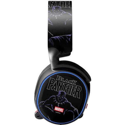 Marvel Black Panther Night Time Watch SteelSeries Arctis 5 Skin