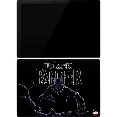 Marvel Black Panther Night Time Watch Surface Pro 7 Skin