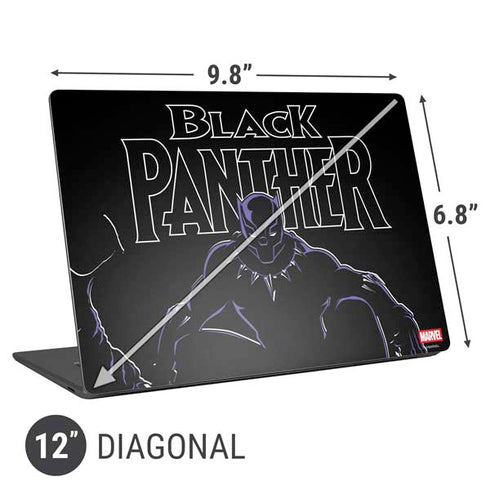 Marvel Black Panther Night Time Watch Universal Laptop 12in (9.8 x 6.8in) Skin