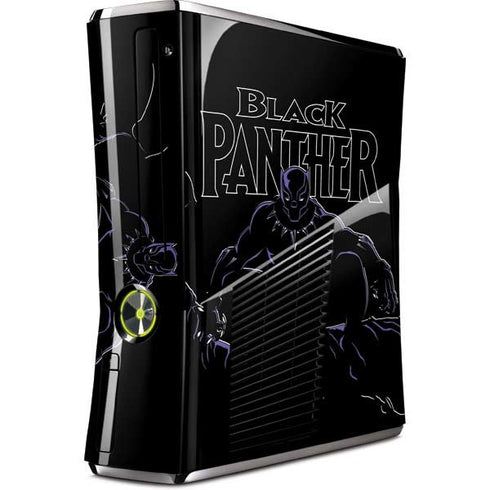 Marvel Black Panther Night Time Watch Xbox 360 Slim (2010) Skin