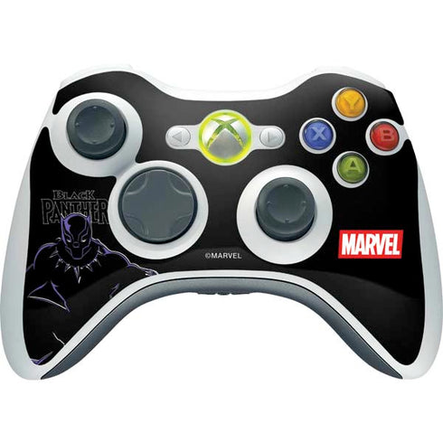 Marvel Black Panther Night Time Watch Xbox 360 Wireless Controller Skin