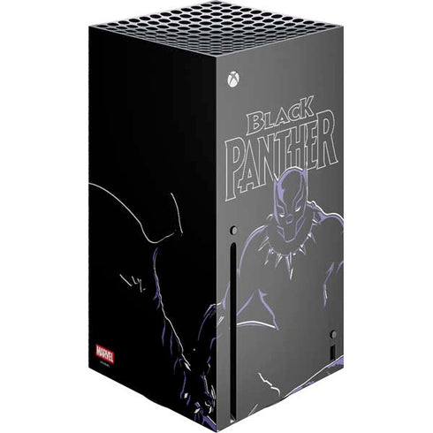 Marvel Black Panther Night Time Watch Xbox Series X Console Skin