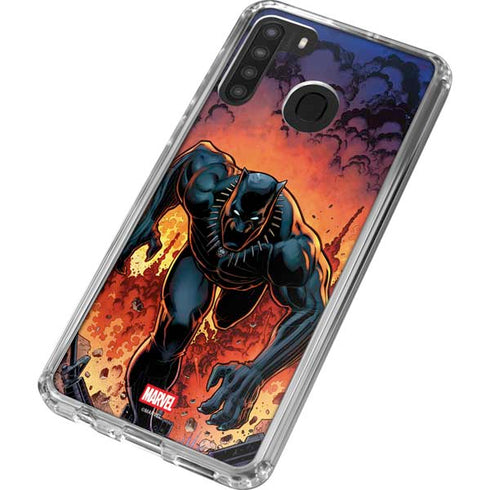 Marvel Black Panther Rise of Black Panther Galaxy A21 Clear Case