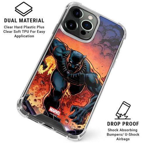 Marvel Black Panther Rise of Black Panther iPhone 15 Pro Clear Case