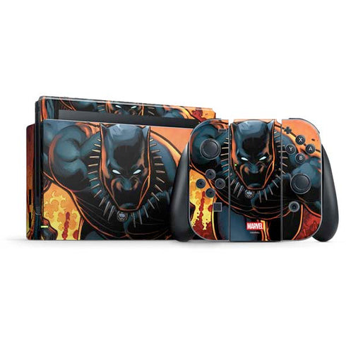 Marvel Black Panther Rise of Black Panther Nintendo Switch Bundle Skin