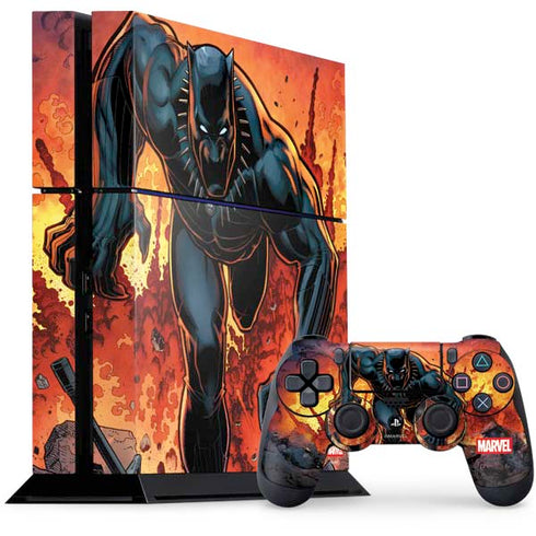 Marvel Black Panther Rise of Black Panther PS4 Console and Controller Bundle Skin