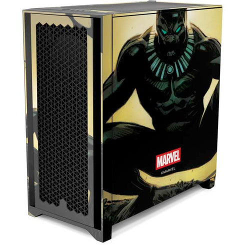 Marvel Black Panther TChalla King of Wakanda Corsair 4000D Tempered Glass Mid-Tower ATX Case Skin