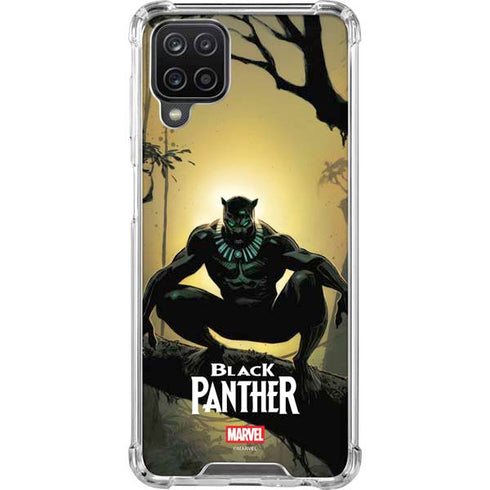 Marvel Black Panther TChalla King of Wakanda Galaxy A12 Clear Case