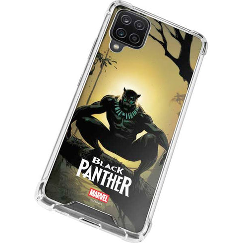 Marvel Black Panther TChalla King of Wakanda Galaxy A12 Clear Case
