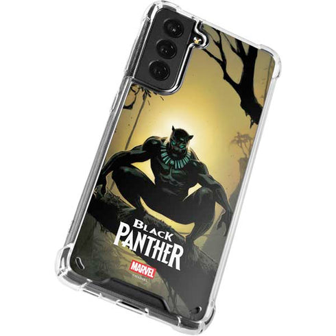 Marvel Black Panther TChalla King of Wakanda Galaxy S21 Plus 5G Clear Case