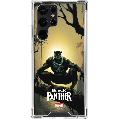 Marvel Black Panther TChalla King of Wakanda Galaxy S22 Ultra Clear Case